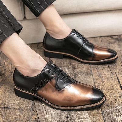 Mode Neue britische Stil lässige Business Herren Lederschuhe für Herren Formelle Kleidung Hochzeit Ballerinas Outdoor Party Lässig Rutschfeste Schuhe