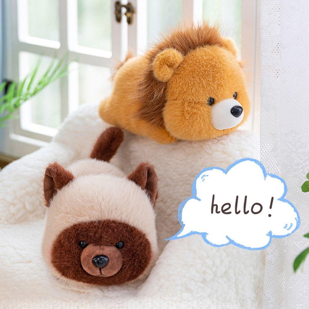 Husky Raccoon Doll Clip Border Collie Deer Plush Doll Kawaii Panda Plush Toy  Kids Gifts