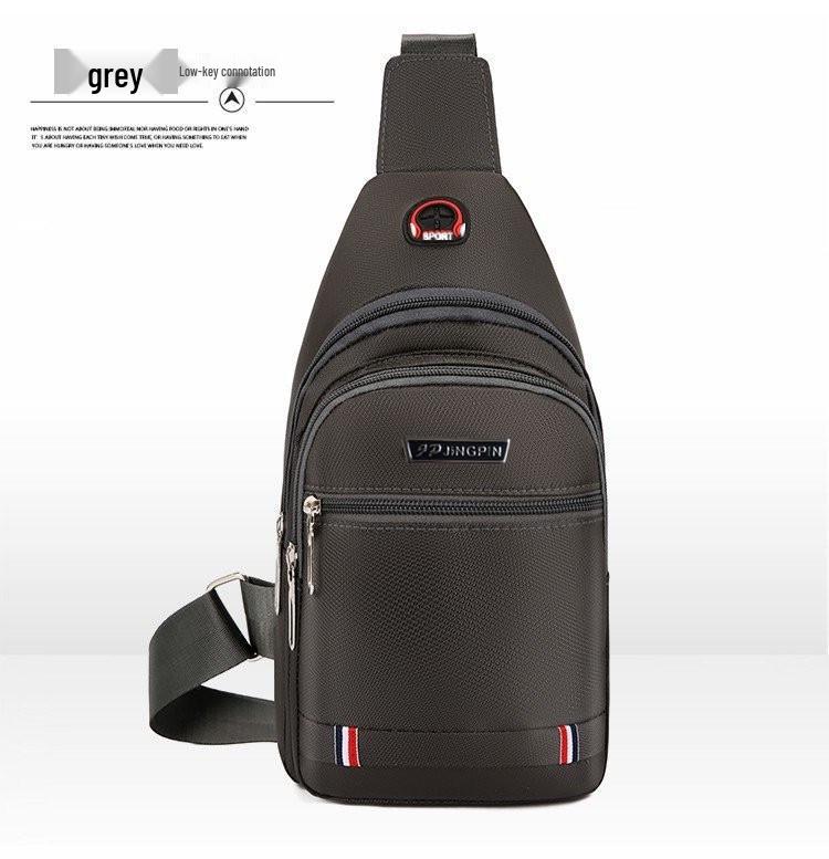 

Мужская трехслойная сумка-кроссбоди из Оксфорда с молнией, 2024