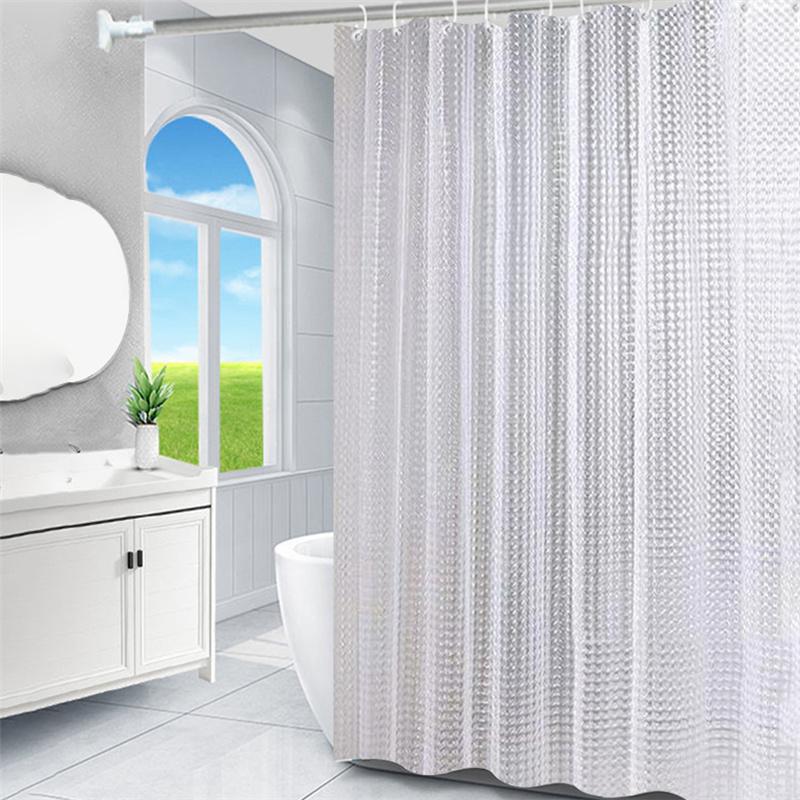 Perdea de duș PEVA imprimată 3D, îngroșată, rezistentă la apă, rezistentă la mucegai, baie despărțitoare pentru baie, perdea universală