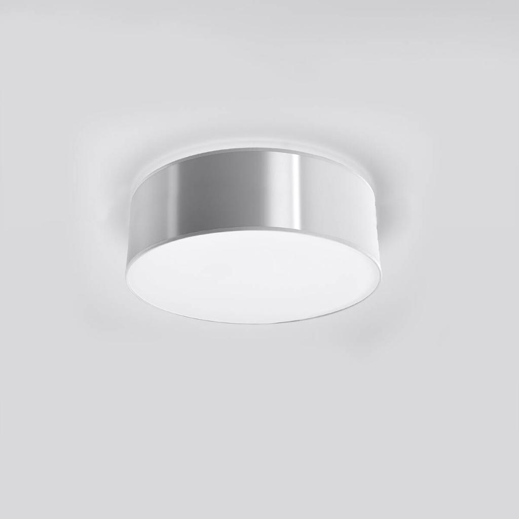 Plafon Sufitowy Okrągły Szary Ø25 Arena 1Xe27 15W Sl.0128 Sollux Lighting