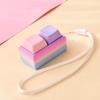 Lightweight Push Button Stress Relieving Toy with Lanyard Sensory Fidget Toy for ADHD Adults Kids Anxiety Relief