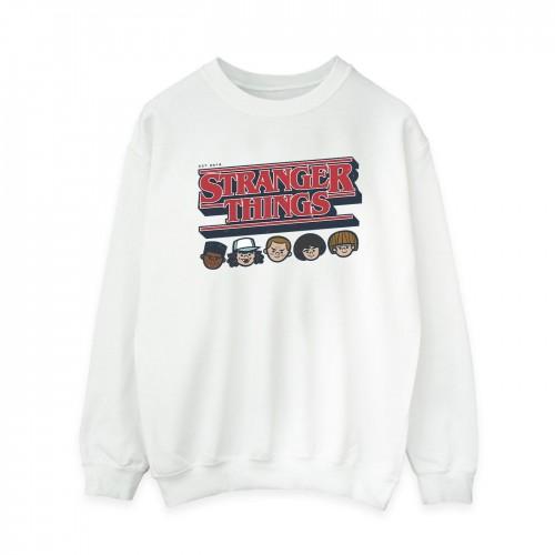 Netflix Womens/Ladies Stranger Things Caricature Logo Sweatshirt