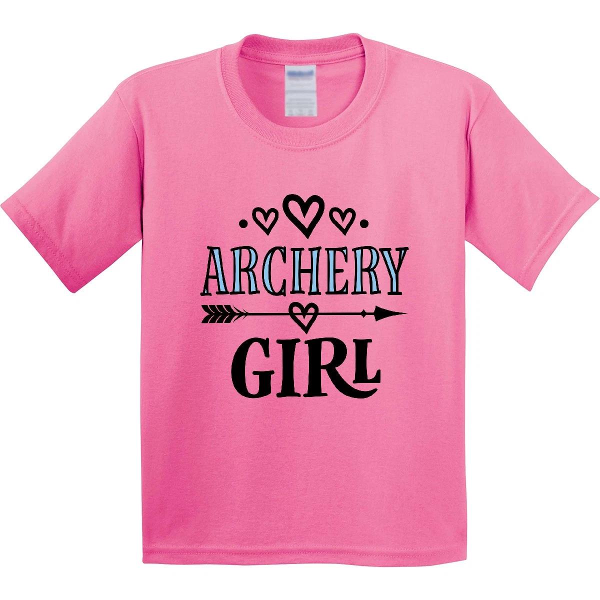 Inktastic Archery Girl Bow Hunting Youth kids boys T-Shirt Competition Hunter Archer Shoot 160