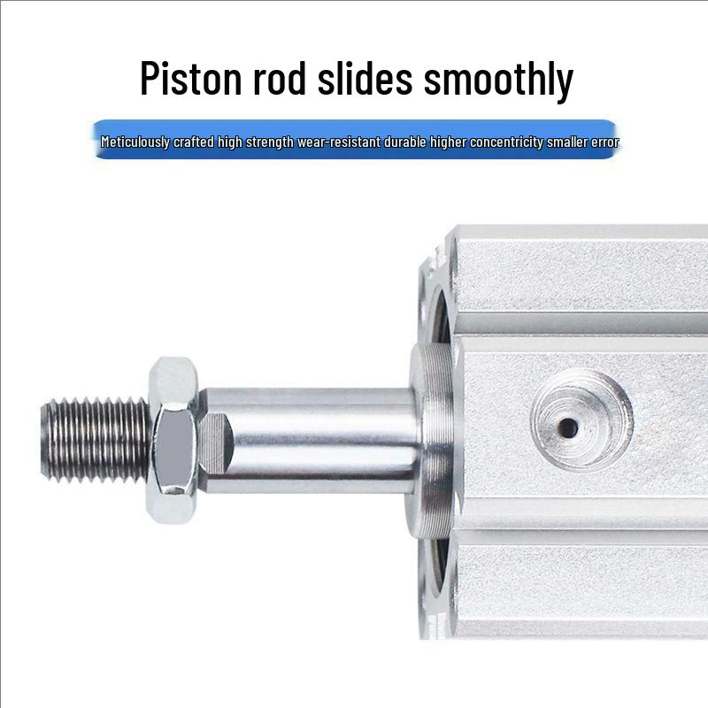 SDA Series External Thread Non-Magnetic Thin Cylinder (SDA20-100) Mini Pneumatic