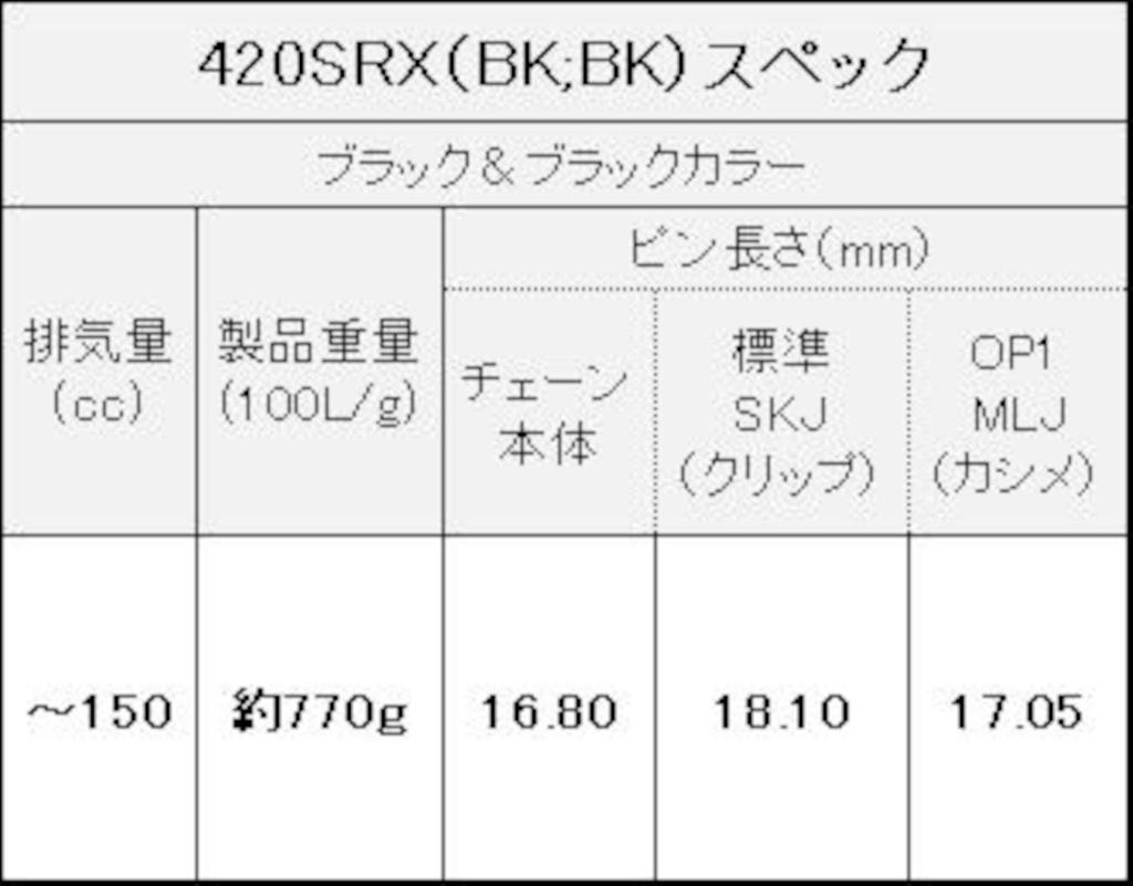 EK QX Ring Seal Chain Black Black 98L Clip 420SR-X & [Semi-Press Joint] -