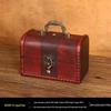 Vintage Wooden Jewelry Storage Box with Lock - Ideal for Earrings, Necklaces, Gifts, and Photography Props.