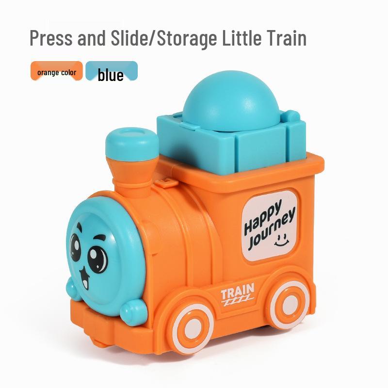 Children s Press-and-Go Toy Car: Educational Wobbly Small Train Model