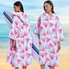 Erwachsenen Badeponcho mit Kapuze, Schwimm- und Strandtuch, Mit Reißverschluss, Geeignet für Schwimmen und Strandurlaube