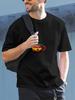1pc Colombian Coffee Cup Vibrant Graphic T-shirt