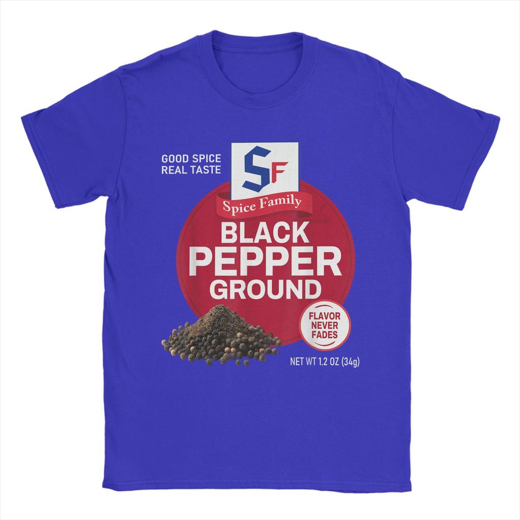 Black Pepper Ground Spice Group Family Matching Halloween T-Shirt Summer T-Shirts Man Oversize Top Tees Short Sleeves Tops