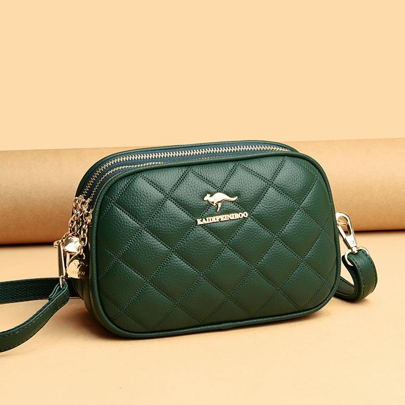 Damentasche Neue Umhängetasche Schultertasche Modisches Rautenmuster Stickgarn Damen Kleine quadratische Tasche