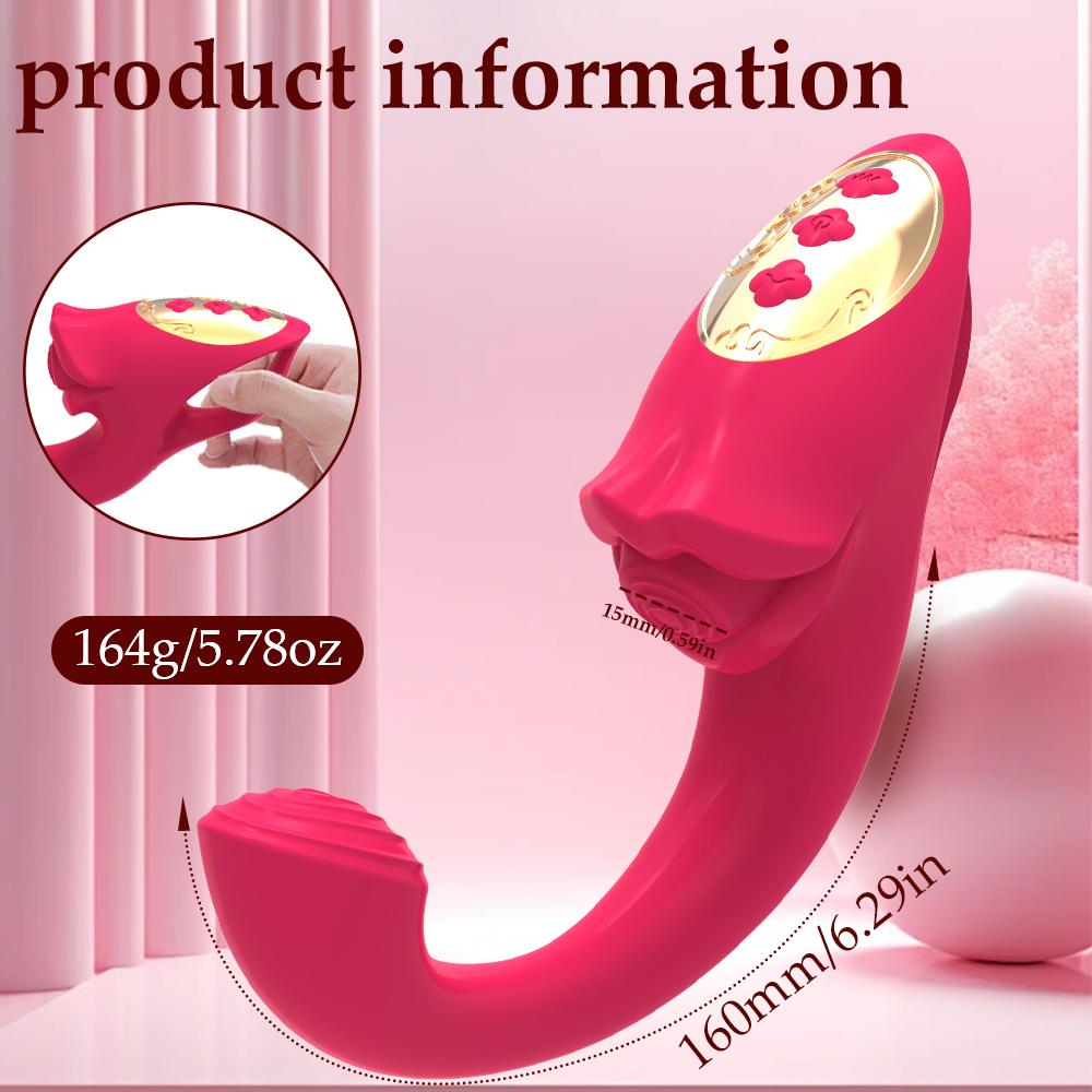 Tongue Vibrator for Clitoris Women Vacuum Stimulator Oral Nipple Clit Sucker G Spot Dildo Female Adults Sex Toys