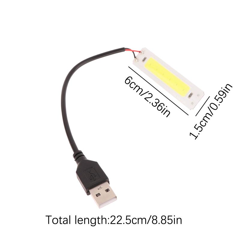 DC 5V USB LED Lichtquelle 2W COB Streifenleiste Glühbirne 60X15mm Warm Kaltweiß 3000K 6500K Für DIY Arbeitslampe