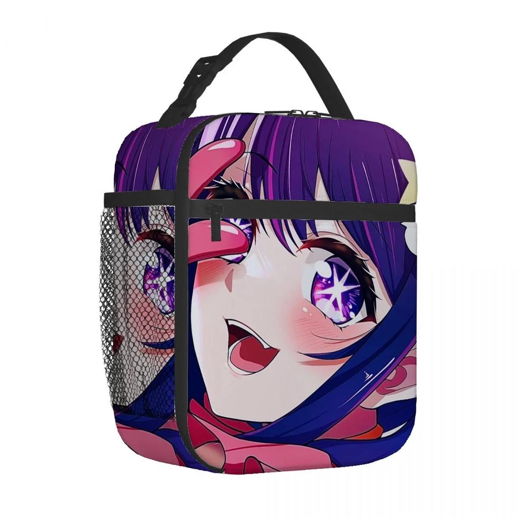 Oshi No Ko Anime-Lunchtasche, tragbar, aus dicker Aluminiumfolie isoliert, wasserdicht, ideal als Geschenk.