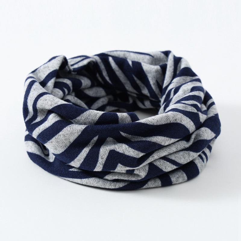 Korean Style Double-Layer Neck Warmer: Unisex Autumn/Winter Scarf & Elastic Headband