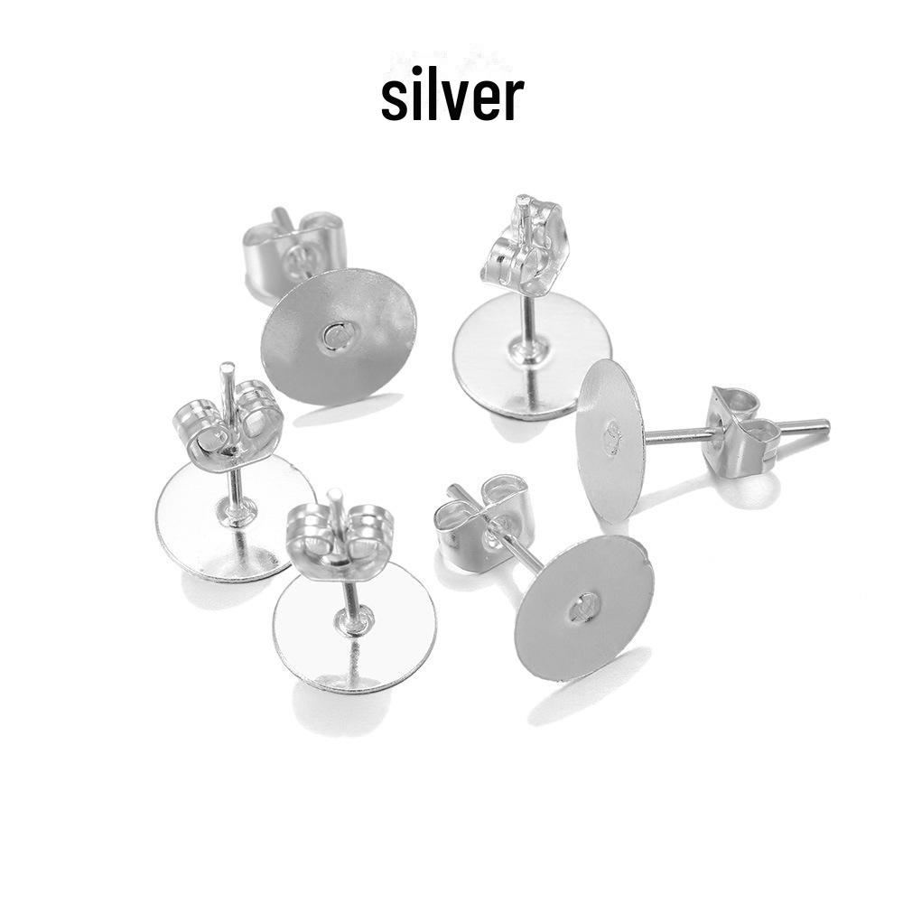 DIY Schmuckzubehör: Fünffarbige Eisenohrringe mit Flachkopf- und Schmetterlingsdesign