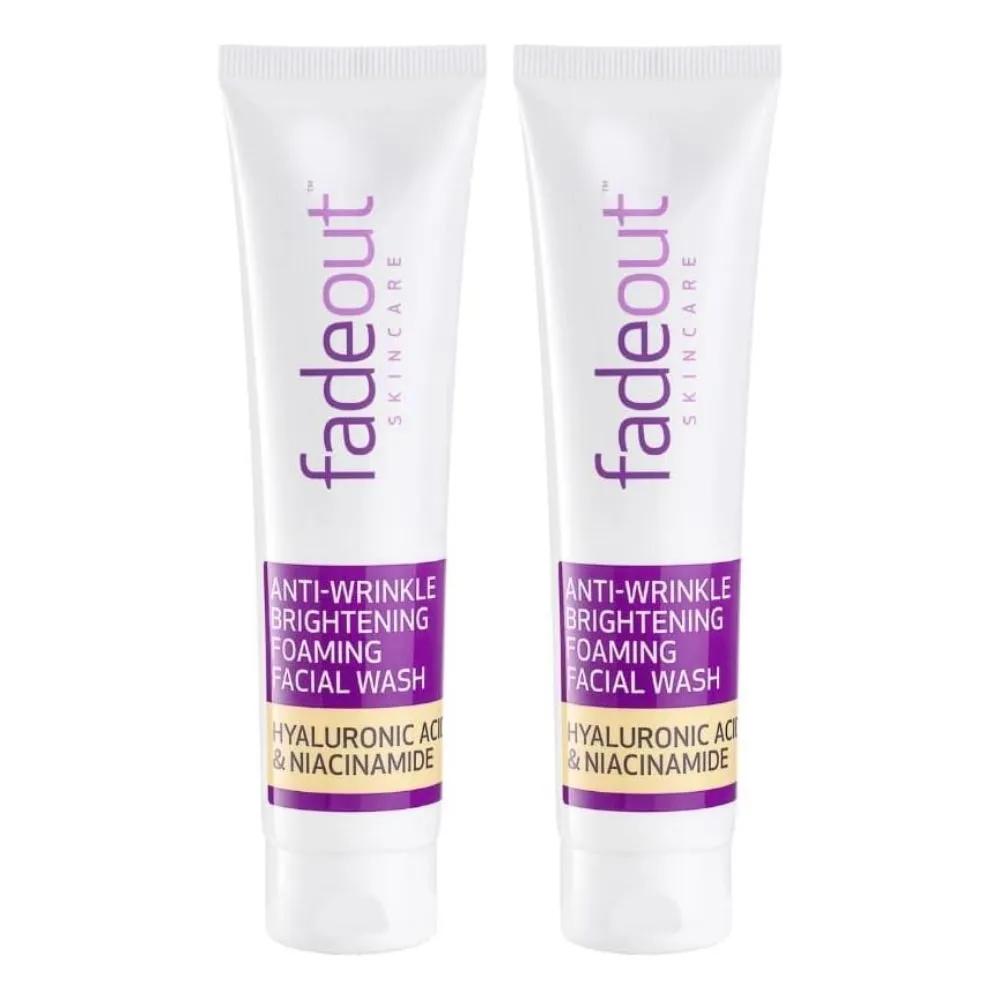 Fade Out Anti-Wrinkle Brightening Facial Wash 100ml x 2 Cleansing Foam Facial Wash fadeout