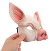 POPETPOP Animal Half Mask, Pig Half Mask, Halloween EVA Half Face Animal Masquerade Mask, Cosplay, Haunted House, Costume Parties, Festivals, Pink