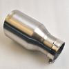 MILLTEK SPORT Universal Car Muffler 304 Stainless Steel Matte Brushed Finish with Pointed Exhaust Tip And Slanted Pipe