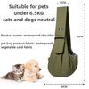Outdoor Pet Crossbody Shoulder Bag Carriers Waterproof Breathable Portable Chest Bag Carriers Dog Travel Walking Cat Supplies