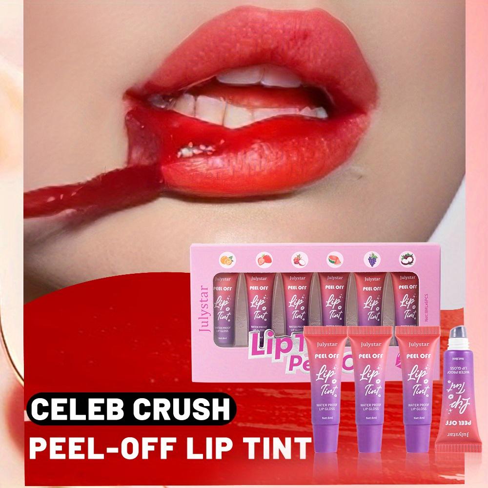 Set de 6 culori pentru luciu de buze detașabil, luciu de buze rezistent la apă, de lungă durată, hidratant, aplicare ușoară, finisaj neted, ideal pentru crearea unor buze vibrante