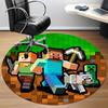 1pc Minecraft Characters Chair Carpet for Office - Indoor Non-Slip Washable Polyester Fiber Carpet, Soft Comfortable Mat For Office yy250928069