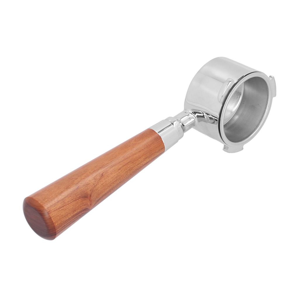 Kaffee Bodenloser Siebträger Handheld Edelstahl Bodenloser Filter für HaushaltPalisander