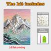 Crystal Pearl Painting 5D DIY Frame Decoration Painting Mountains Home Wall Decoration Transparent Pearl Gemstone Painting Picture Art Crafts