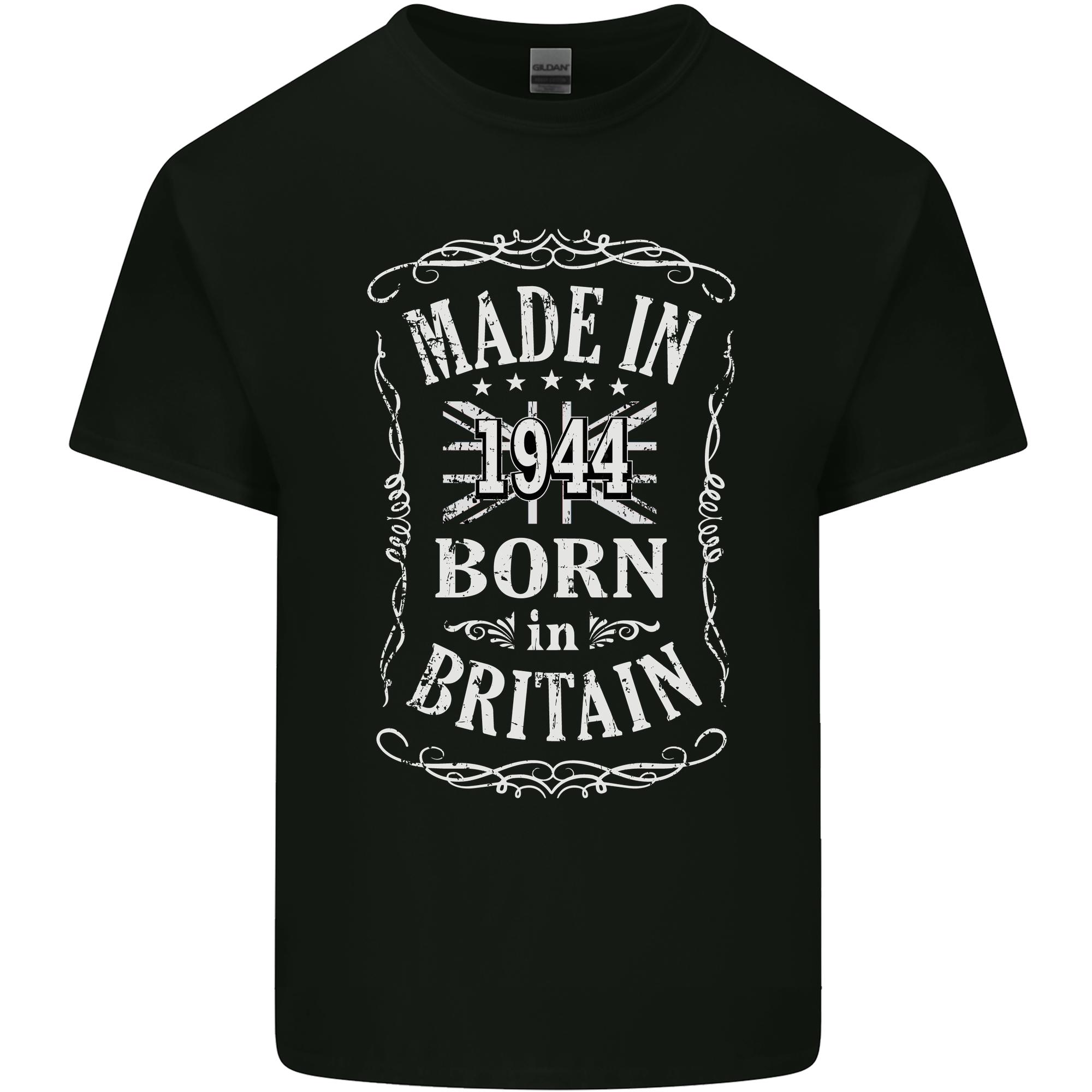 Born In Britain 82nd Birthday Made 1944 Unisexs Light Cotton TShirt S