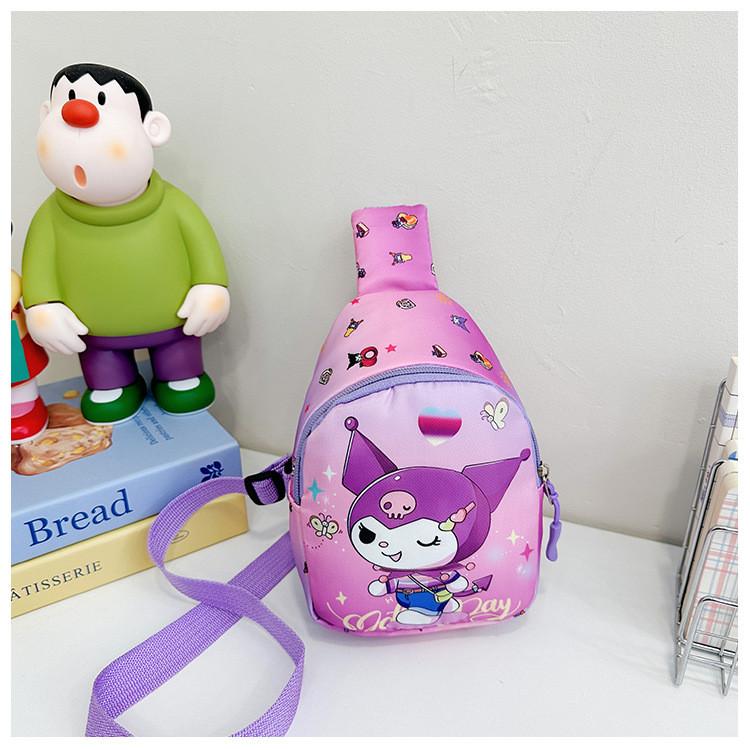 Adorable Cartoon Kids Crossbody Bag Lightweight Nylon For Girls In Trendy Styles