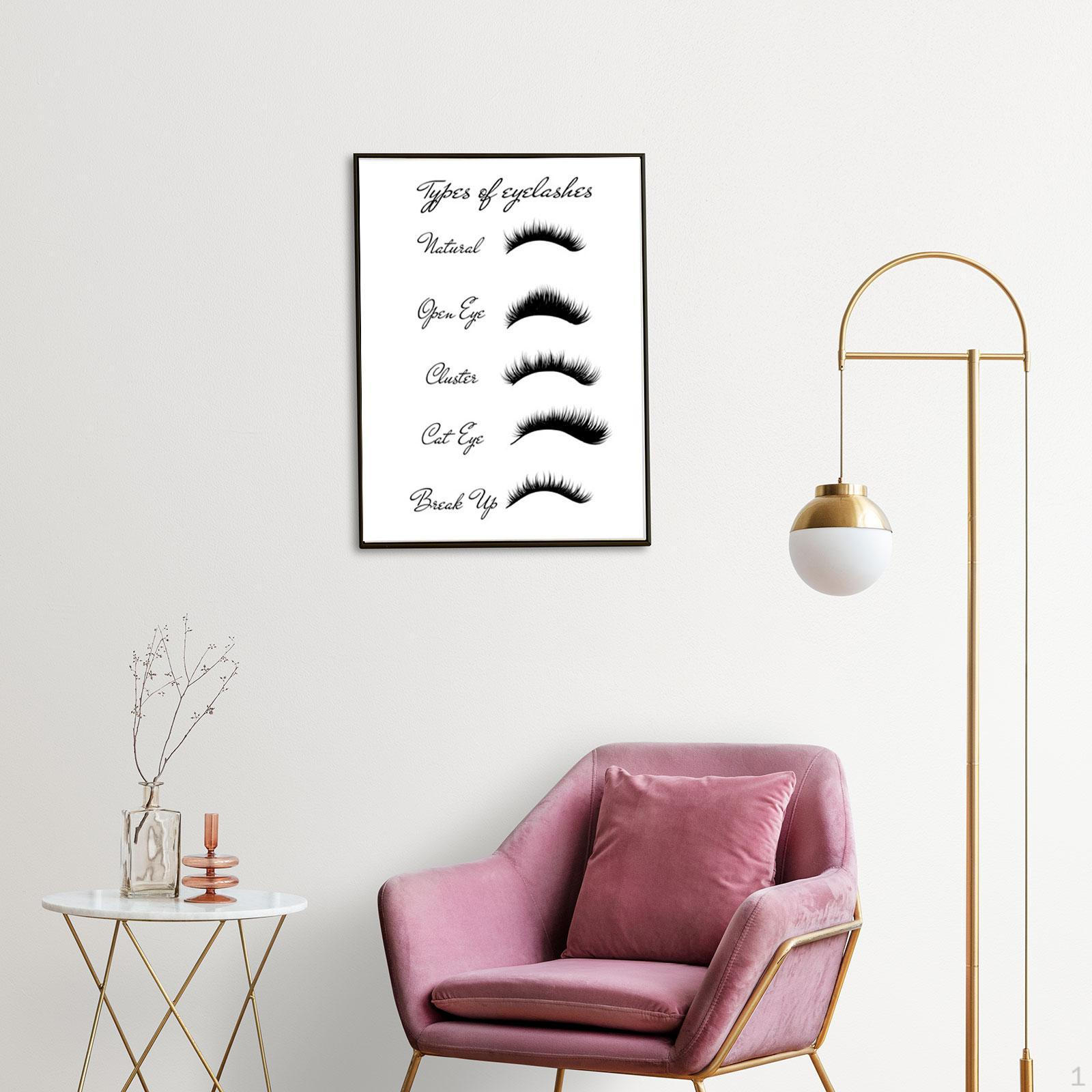 

Chic Eyelash Wall Art for Beauty Studios Poster A