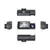 3 Channel Dash Cam Front Inside Rear Three Way Car Dash Camera 4K+1080P+1080P GPS WiFi IR Night Vision DVR Black Box