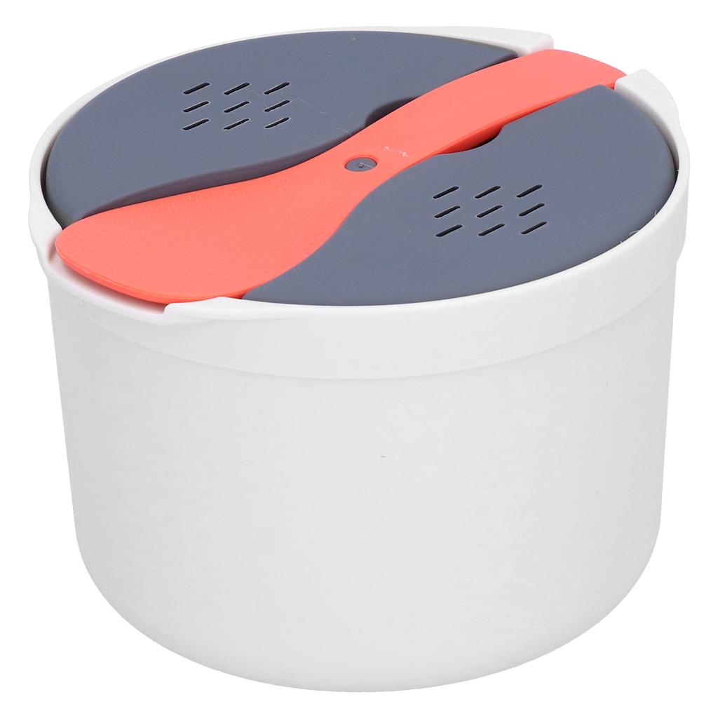 Household Microwave Oven Rice Cooker 2 Layer Rice Steamer High Temperature Resistant Steam Pot