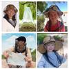 2 Pcs Net Mesh Head Net Mesh Cover Outdoor Mesh Head Cover for Fishing Mountain Climbing Hiking