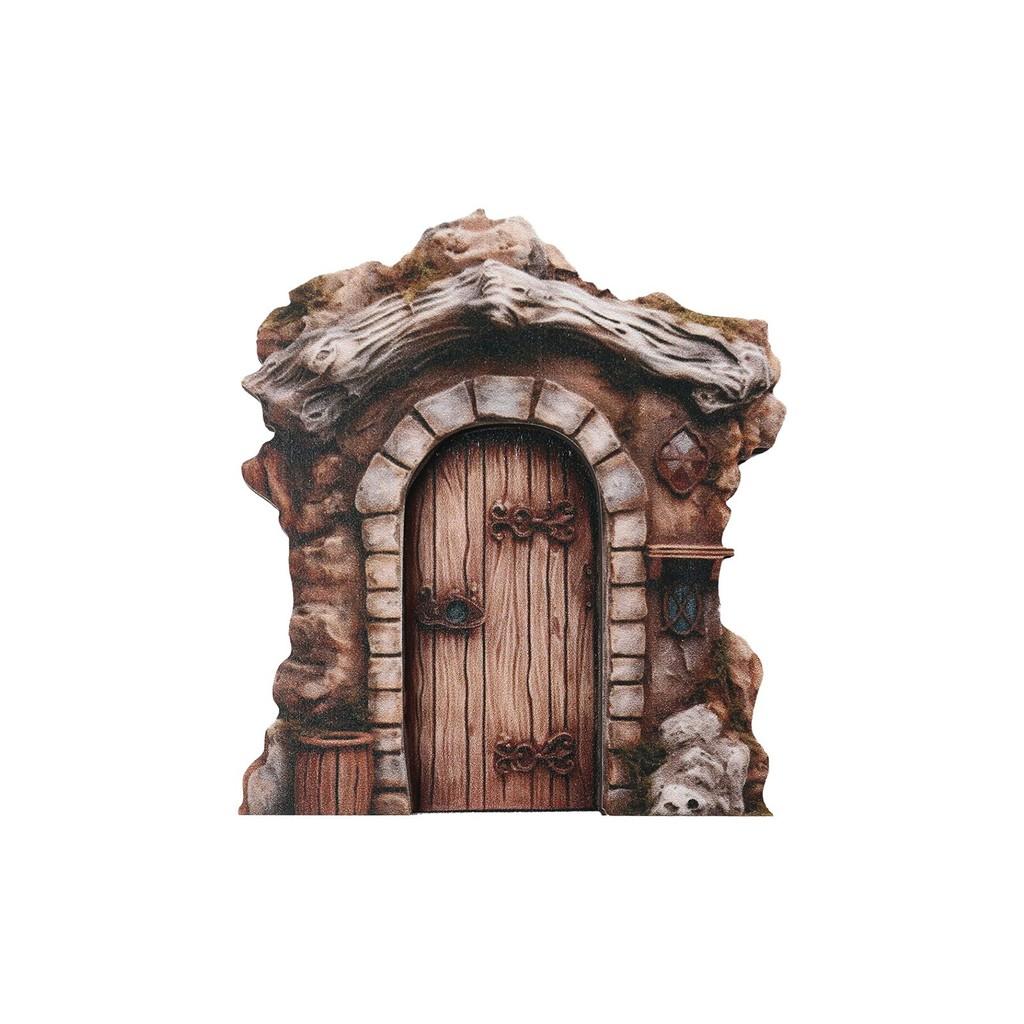Garden Miniature Scene Wooden Ornament With Fairy Door For Home Decor