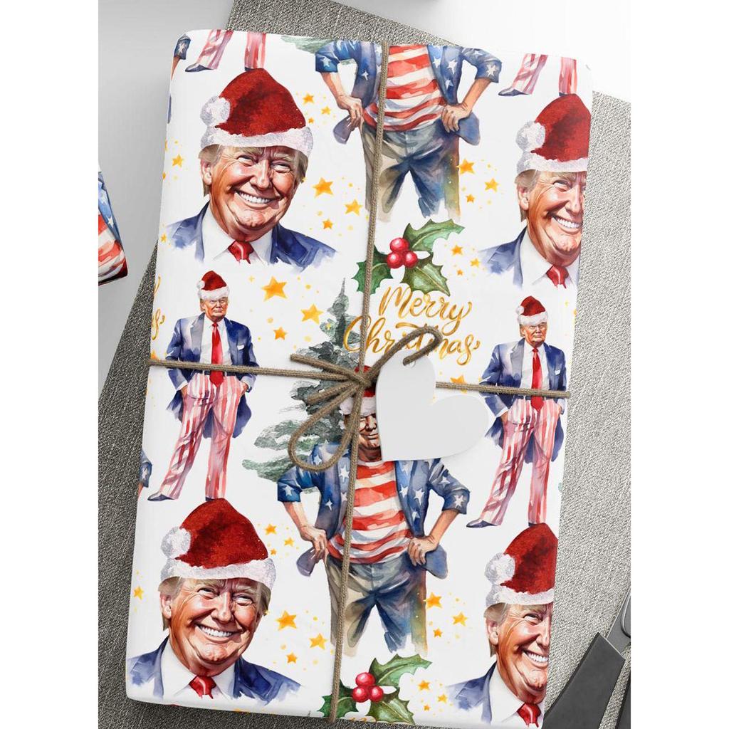 Christmas Character Packaging Paper, Gift Box, Holiday Packaging Paper, Christmas Decoration