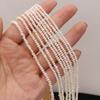 1String, White Natural Potato Shape Pearls Beads, 2-2.5mm, for DIY Necklaces Bracelets Accessories, Jewelry Making, Birthday, Wedding, Party Gift 36cm