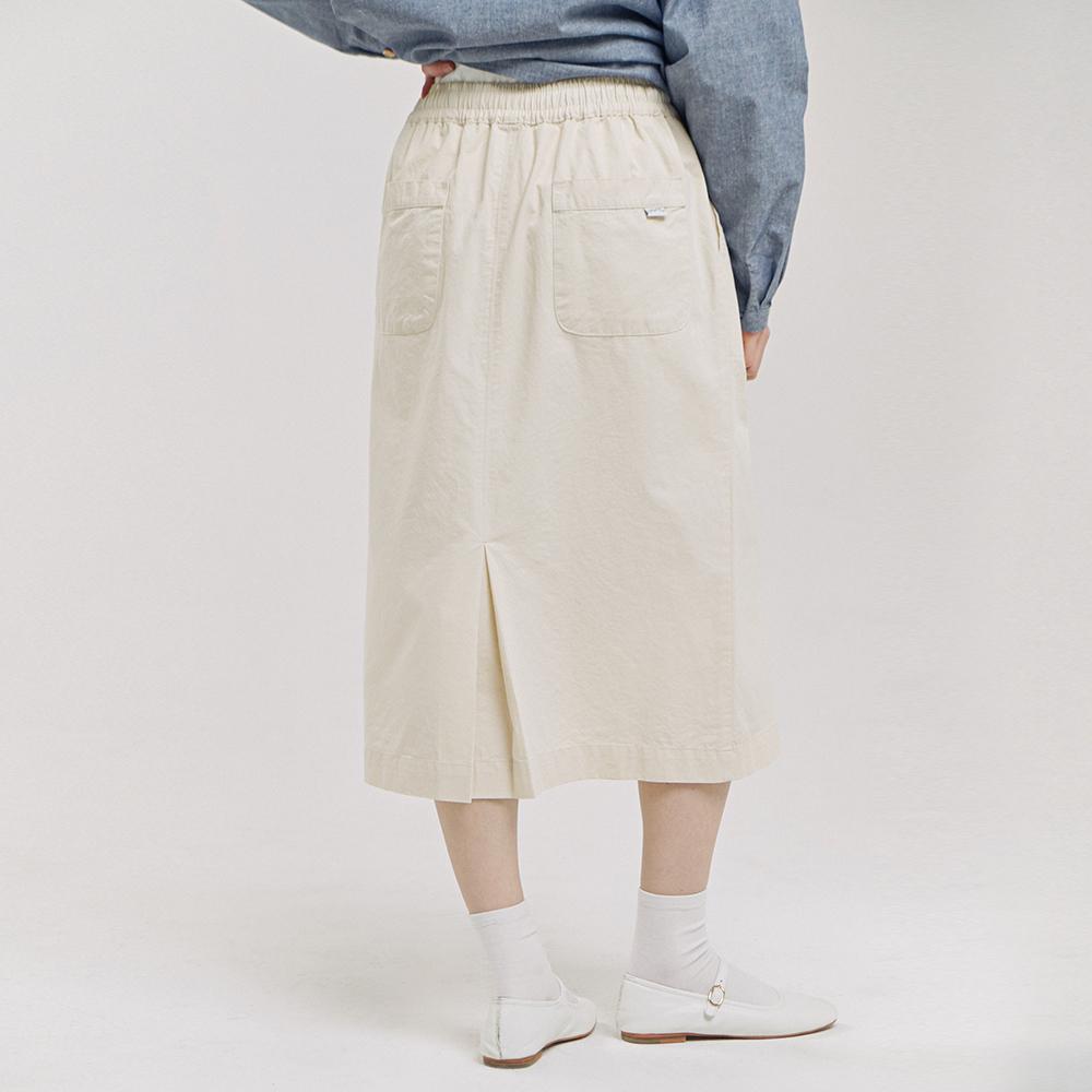 Chikita Chino H Skirt (Cotton) Cream 241402Scr