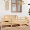 Day and Night - Day and Night Garden Lounge Set 6 Pieces Solid Pine Wood