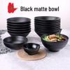 A5 Melamine Black 7-inch Noodle & Ramen Bowl (10-Pack)