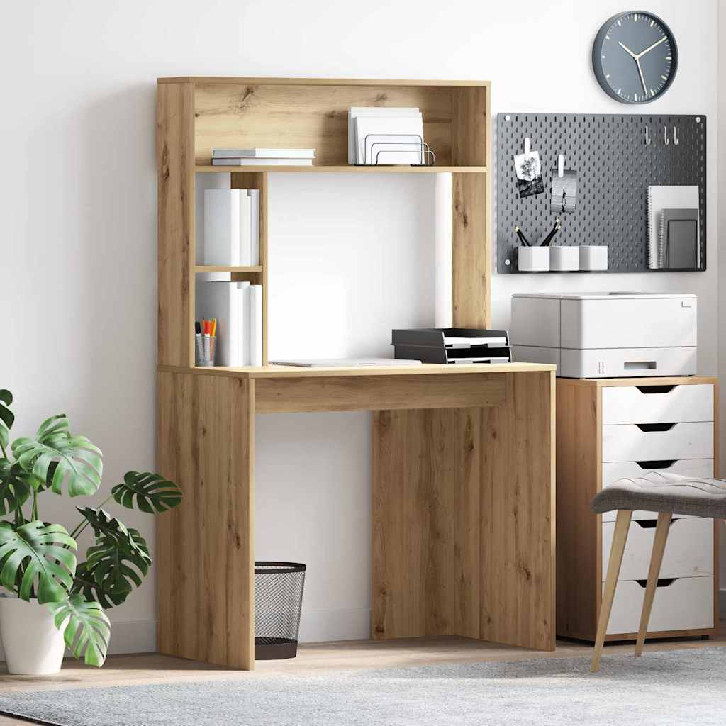 Artisan Oak Desk 91 x 50 x 149 cm Engineered Wood