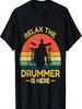 Vintage Trommeln T-Shirt Cooles Retro Schlagzeuger Geschenk T-Shirt T-Shirt