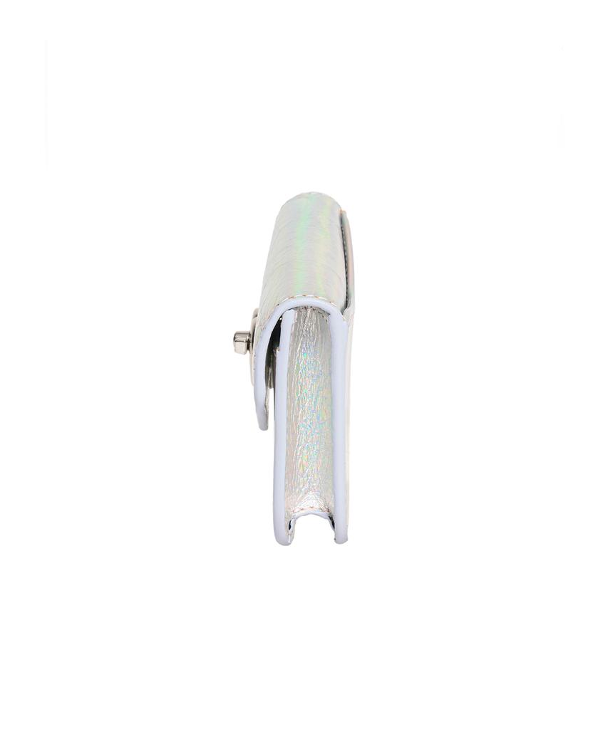 Lemasque Heart Lock Compact Business Card Holder Hologram