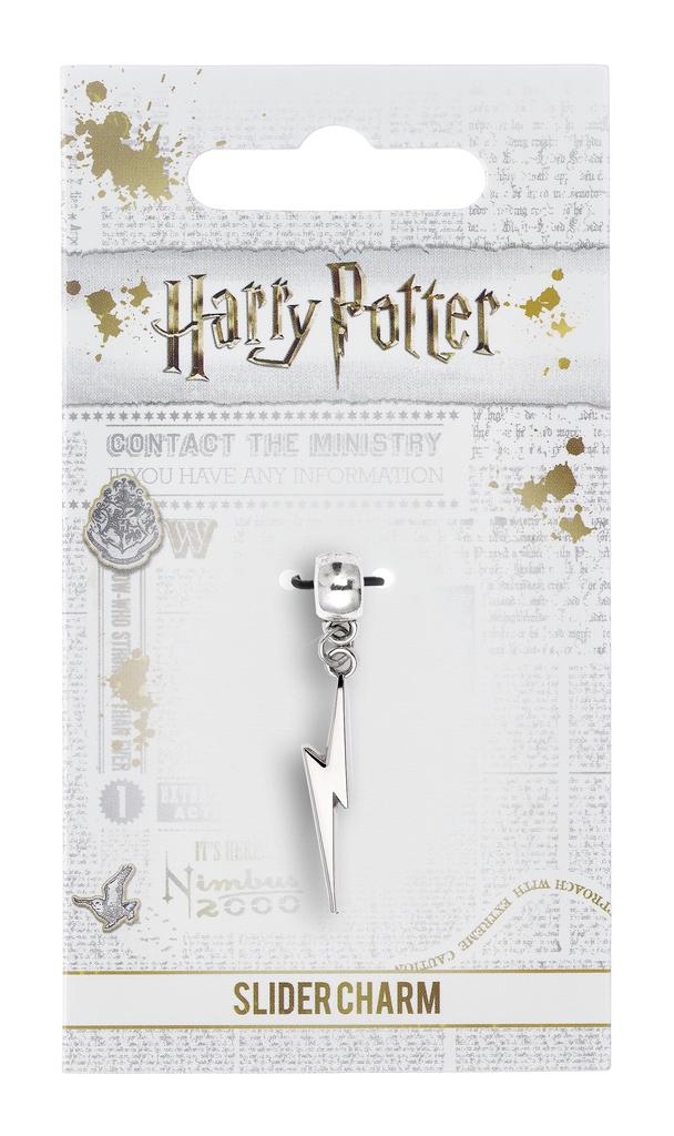 Harry Potter Lightning Bolt Slider Charm Silver