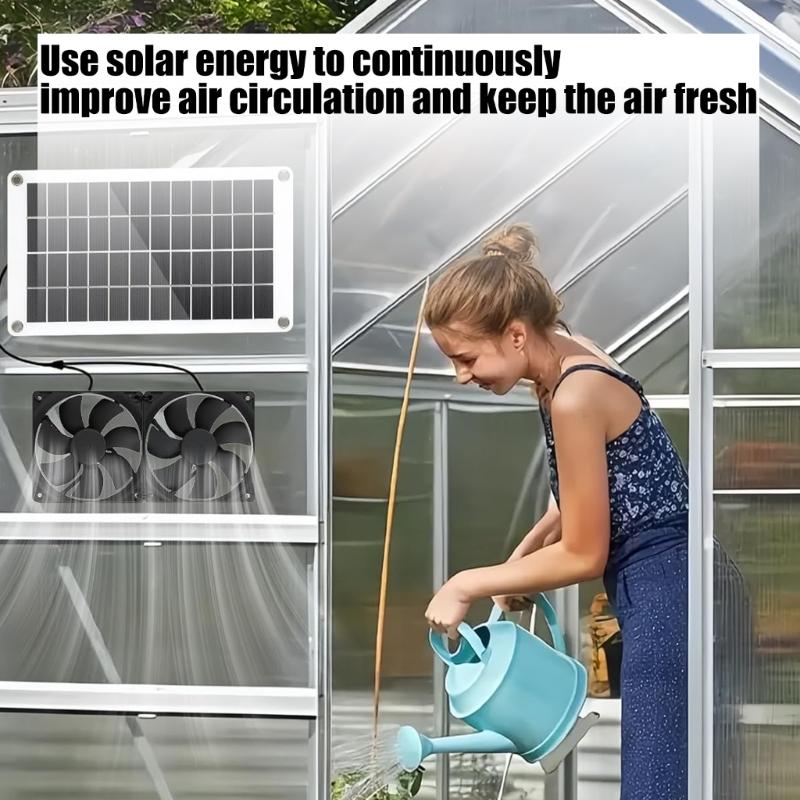 Quiet Running 8W 12V Photovoltaic Ventilation Fan with Simple Easyly Assembly Suitable for Various Locations