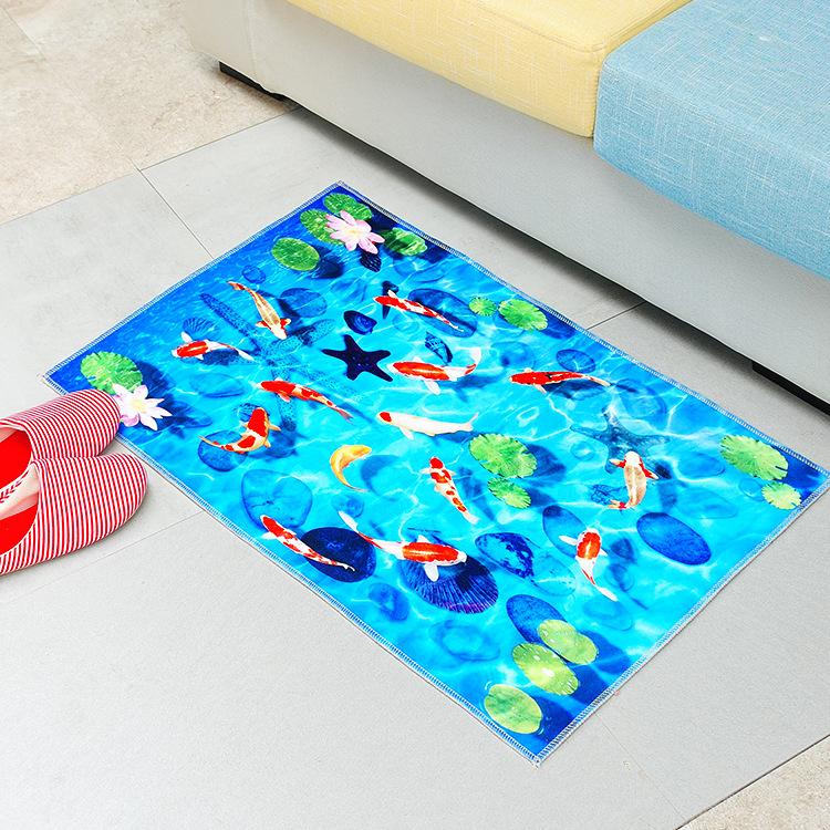 Home Cartoon Door Mat 3D Carpet 3D Print Carpet Home Bathroom Anti Slip Floor Mat Door Mat