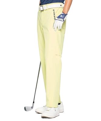 Coq Sportif Golf Long Cool Golf LG5SLP54M LM00 [Le Golf] Hose, Länge, Stretch, Atmungsaktiv, Belüftung, Haptik, Herren (Limette)