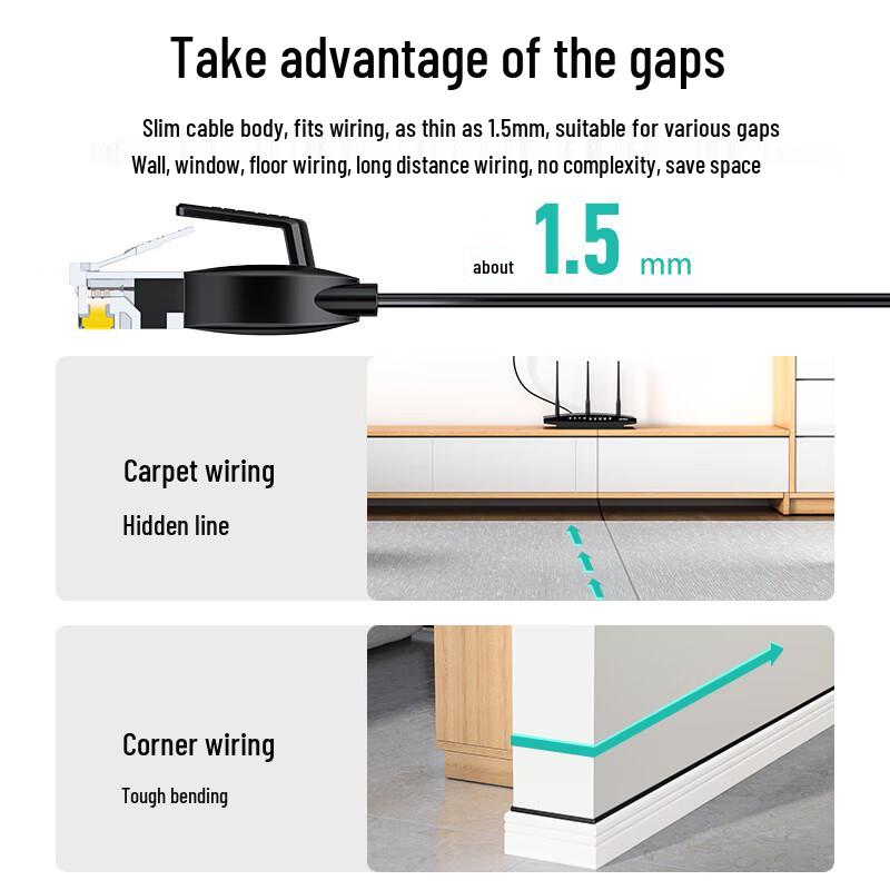 Shanze Category 6 Flat Ethernet Cable