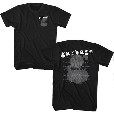 Garbage 1 Crush Testi Musica Maglietta Top T-shirt Uomo Donna Unisex